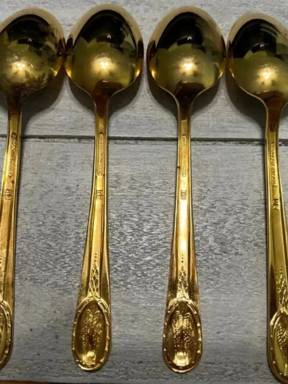Vintage Wm Rogers Mfg Co Presidential “Battle Of” Spoons Lot of 4